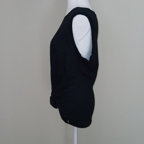 Fabletics Plush Twist Front Tank Top Black Size Small - Picture 4 of 7
